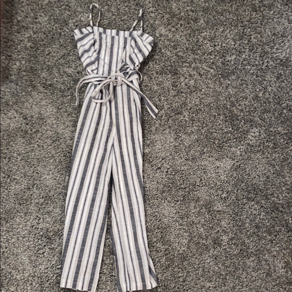 striped jumpsuit